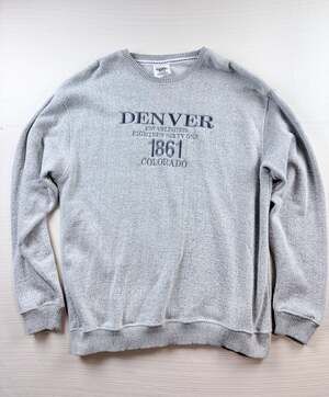 VTG Pacific & Co Denver Sweatshirt Size X-Large Gray Crewneck Colorado